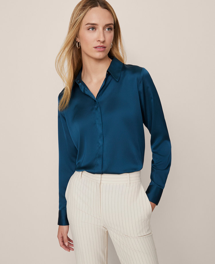 Satin Essential Shirt carousel Product Image 1