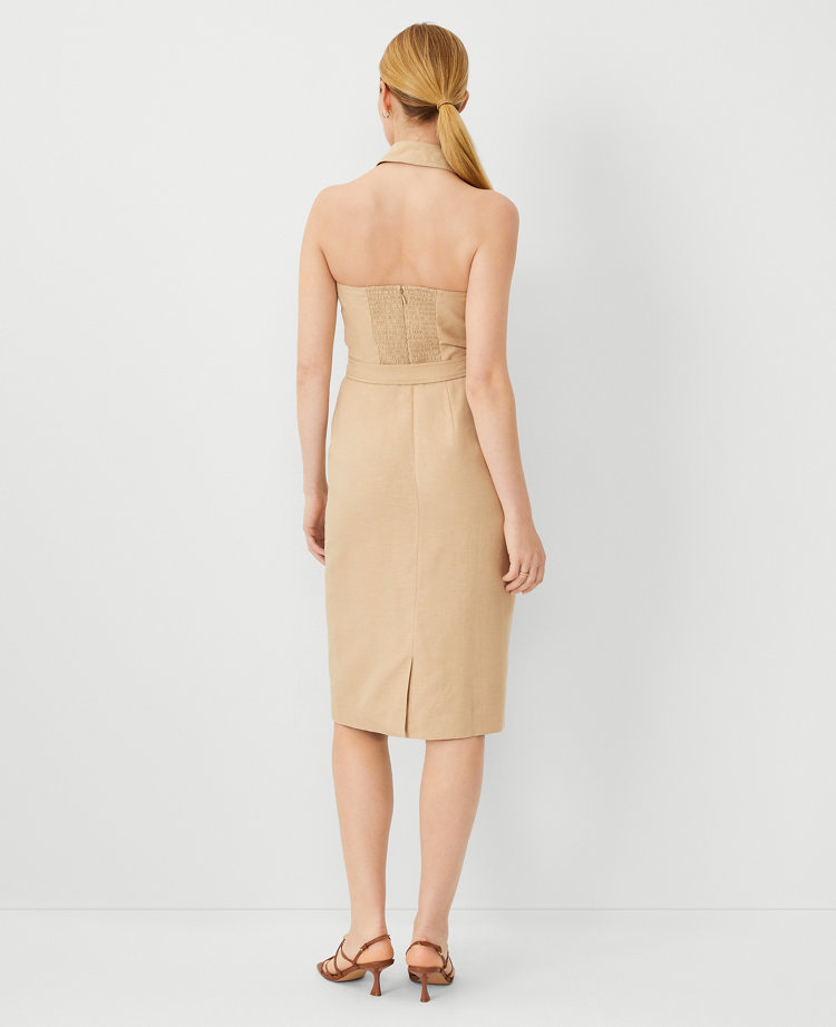 Collared Sleeveless Sheath Dress