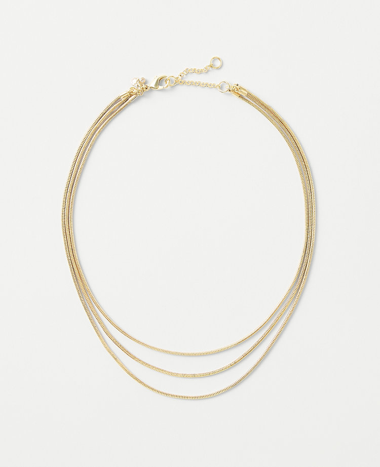 Triple Strand Delicate Necklace