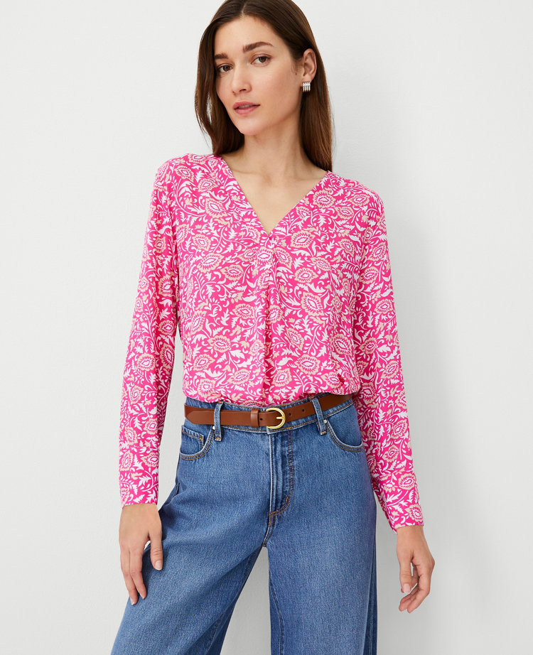 Women's Pink Work Blouses & Tops | Ann Taylor