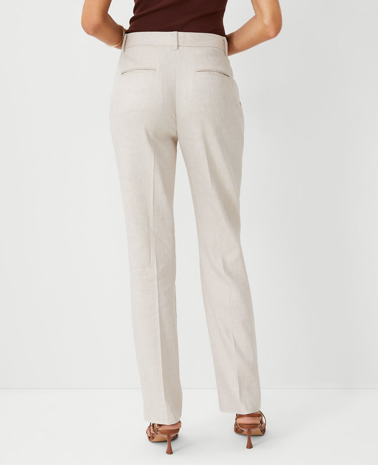 The Sophia Straight Pant in Linen Blend - Curvy Fit