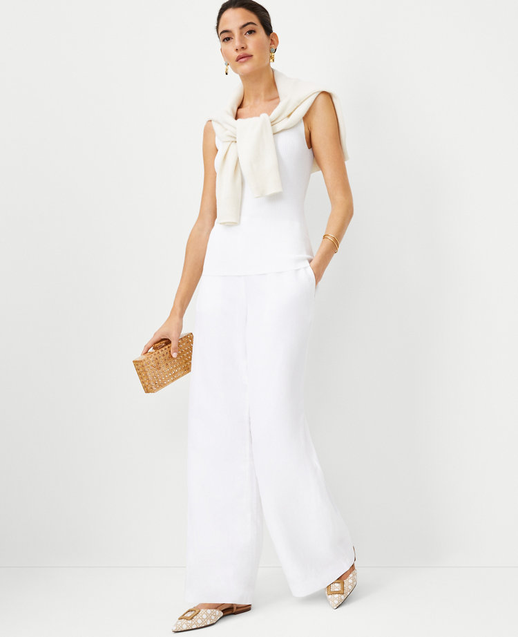 The Palazzo Pant in Linen Blend