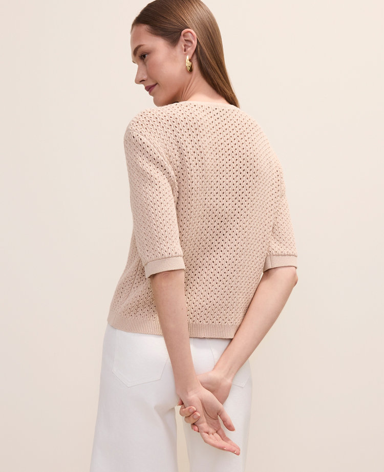 Textured Stitch Bow Cardigan carousel Product Image 2