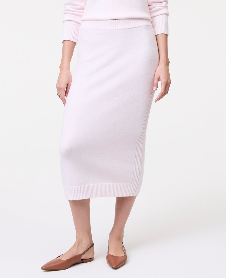 Petite Weekend Collection Sweater Pencil Skirt