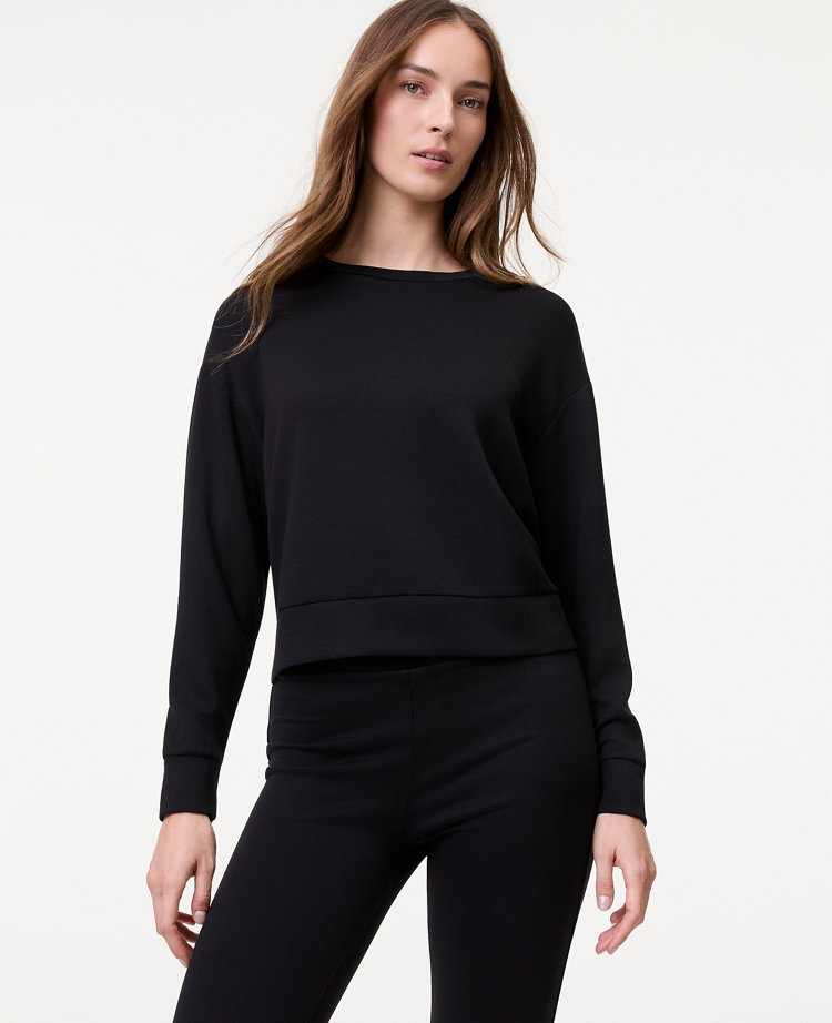 Petite Weekend Collection Crew Neck Sweatshirt in CloudPlush