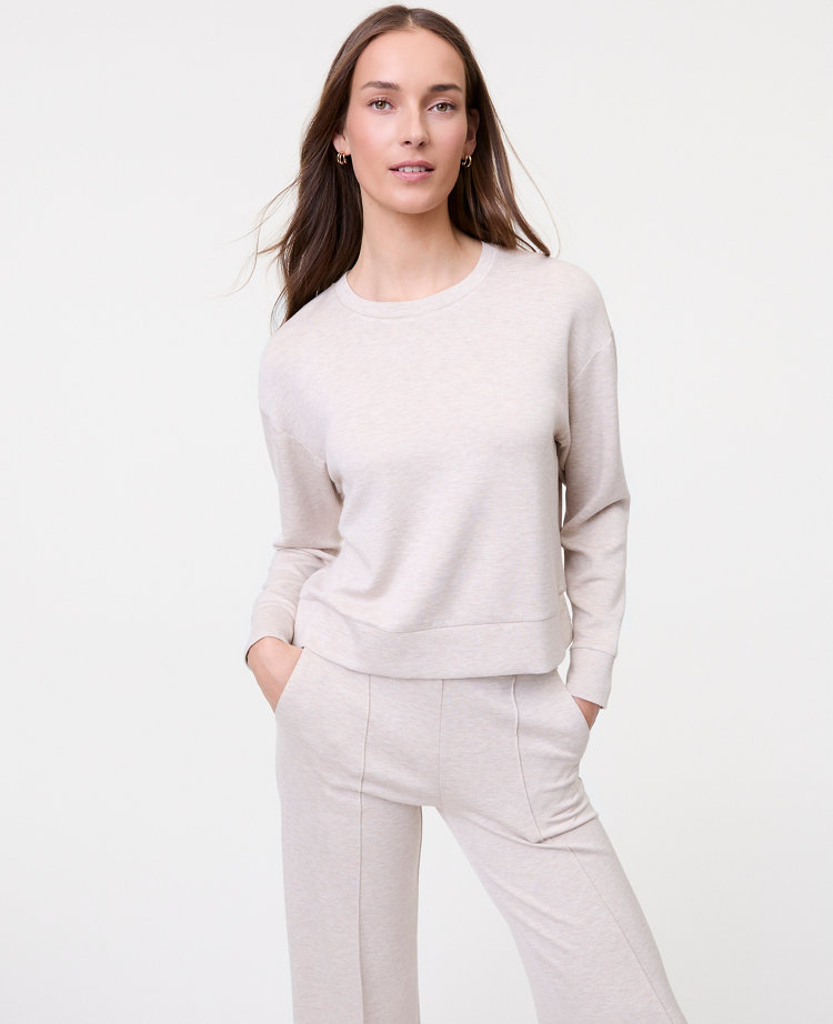 Petite Weekend Collection Crew Neck Sweatshirt in CloudPlush