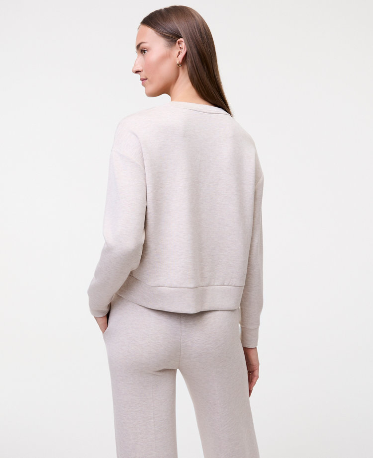 Petite Weekend Collection Crew Neck Sweatshirt in CloudPlush