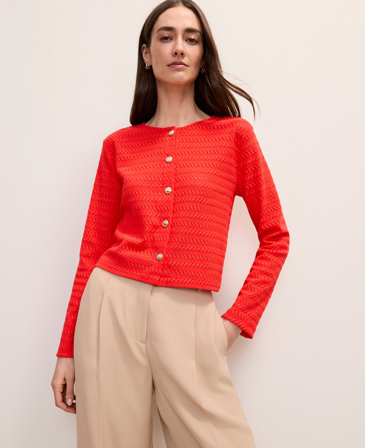 Textured Knit Cardigan