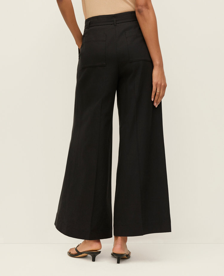 The Belted Wide-Leg Ankle Pant