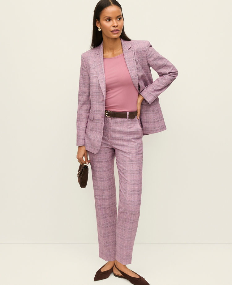 The High Rise Everyday Ankle Pant in Plaid