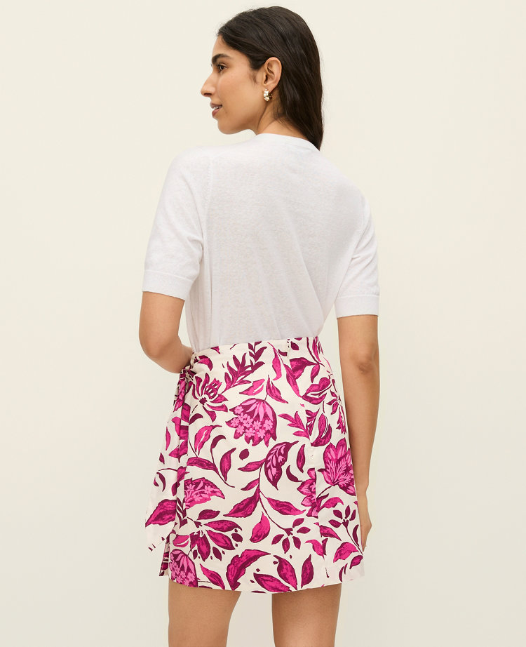 Floral Sarong Wrap Skirt