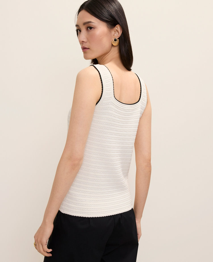 Textured Stitch Sweater Shell