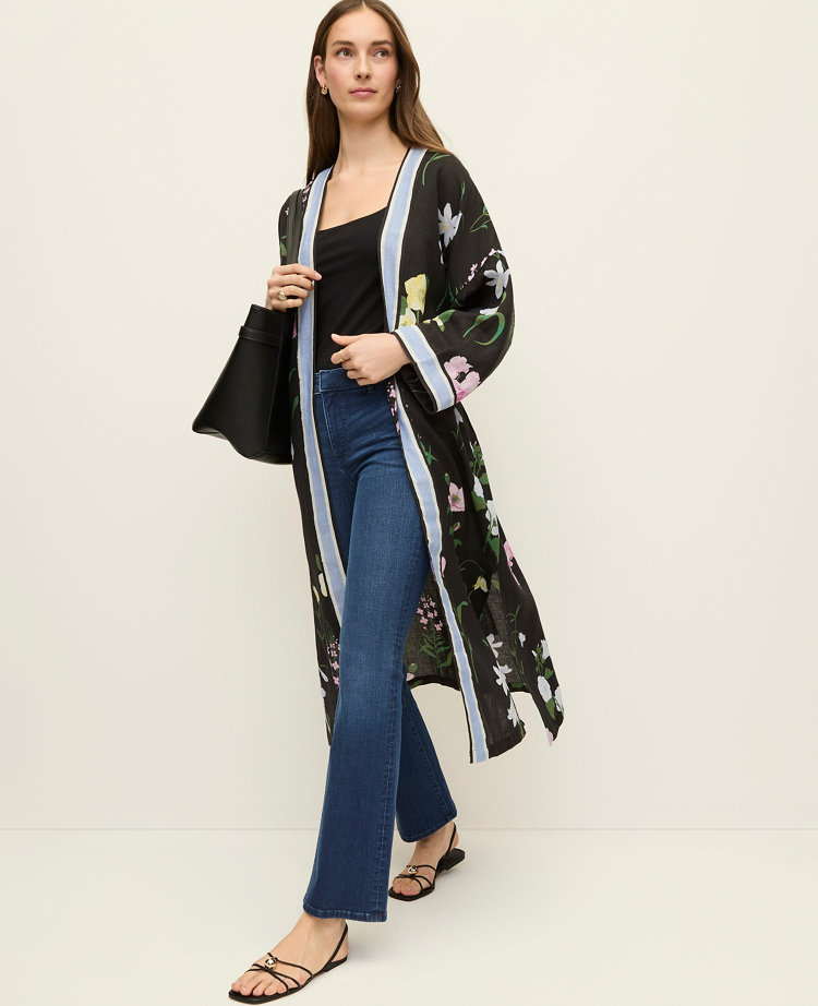 Floral Long  Kimono