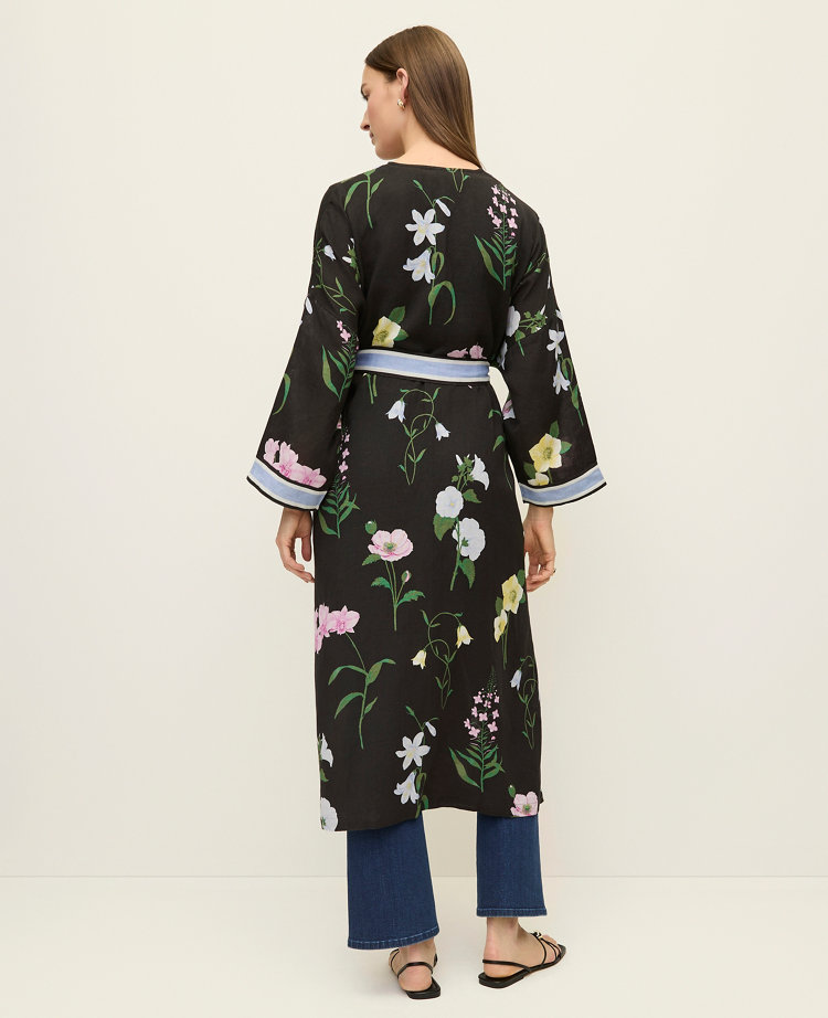 Floral Long  Kimono