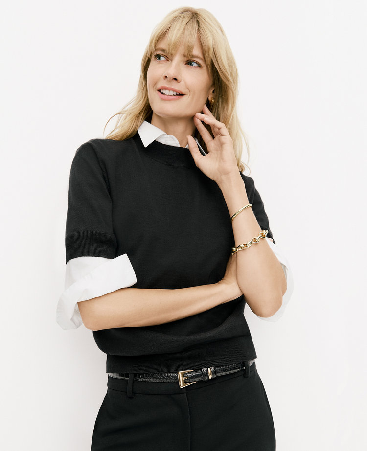 Mock Neck Sweater Tee