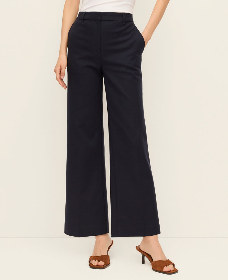 The Petite High Rise Everyday Ankle Pant in Stretch Cotton