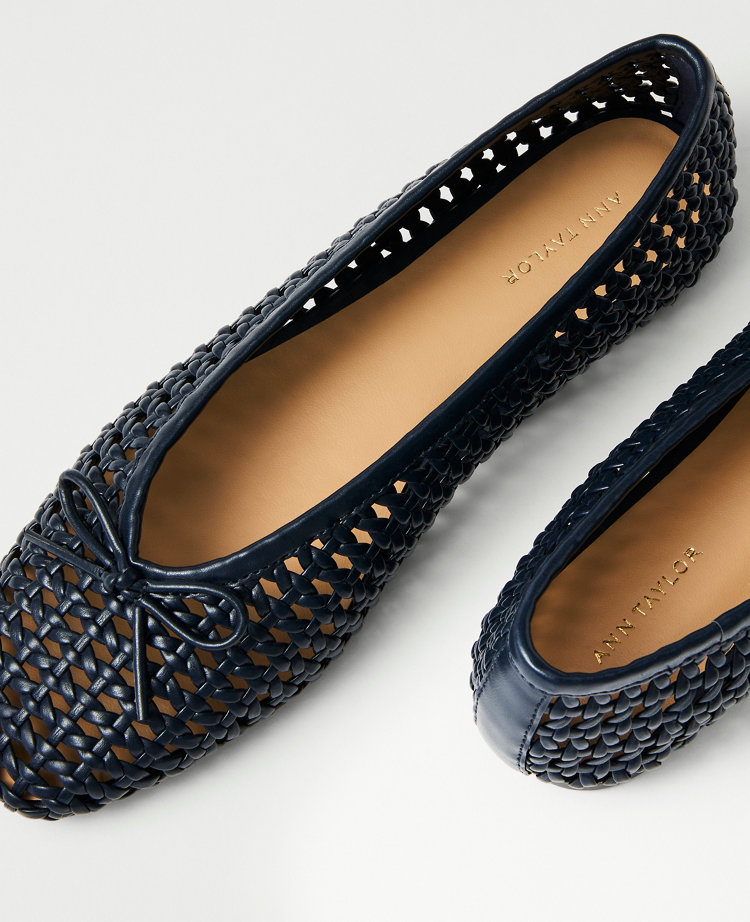 Woven Bow Ballet Flat