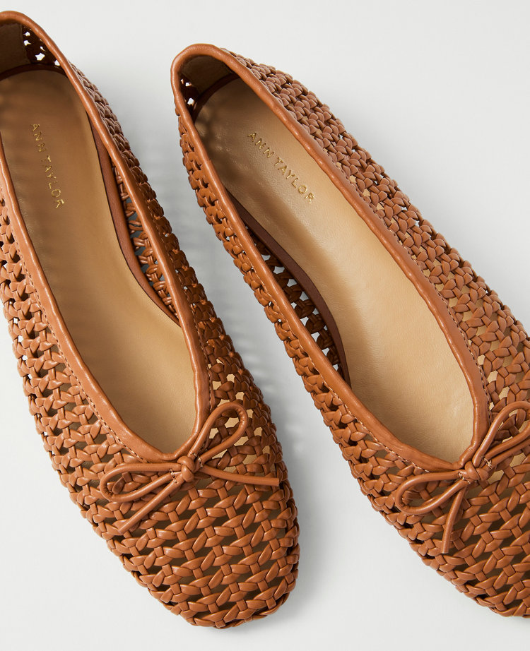 Woven Bow Ballet Flat