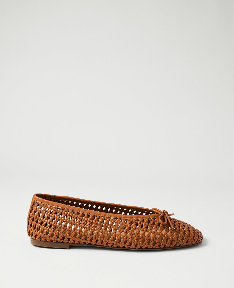 Woven Bow Ballet Flat