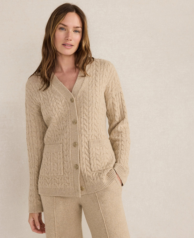 Haven Well Within Organic Cotton Blend Gradient Cable Cardigan