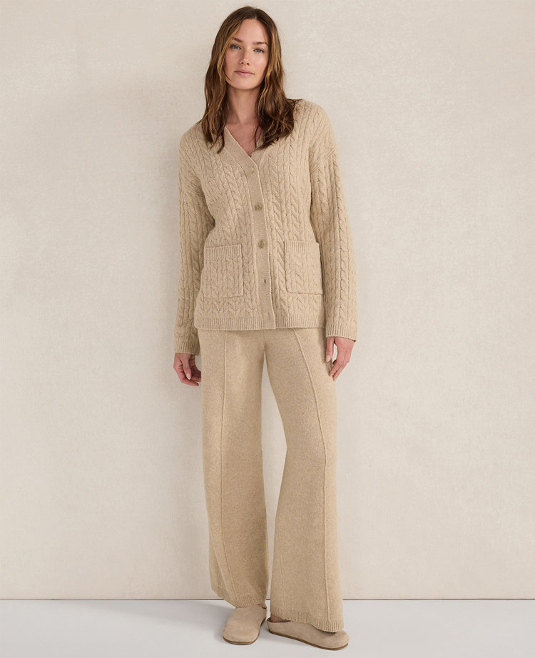 Haven Well Within Organic Cotton Blend Gradient Cable Cardigan