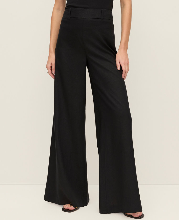The Statement Palazzo Pant in Linen Blend