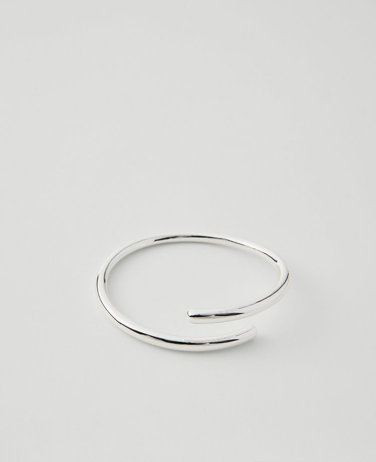 Ann Taylor Metal Wrap Cuff Silvertone Women's