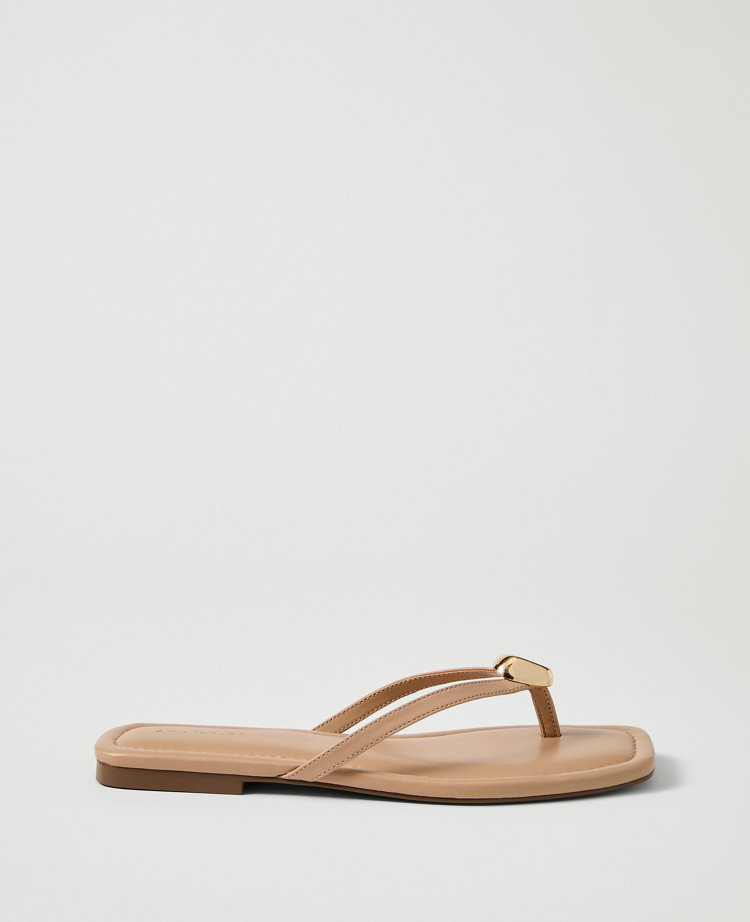 Weekend Leather Embellished Sandal