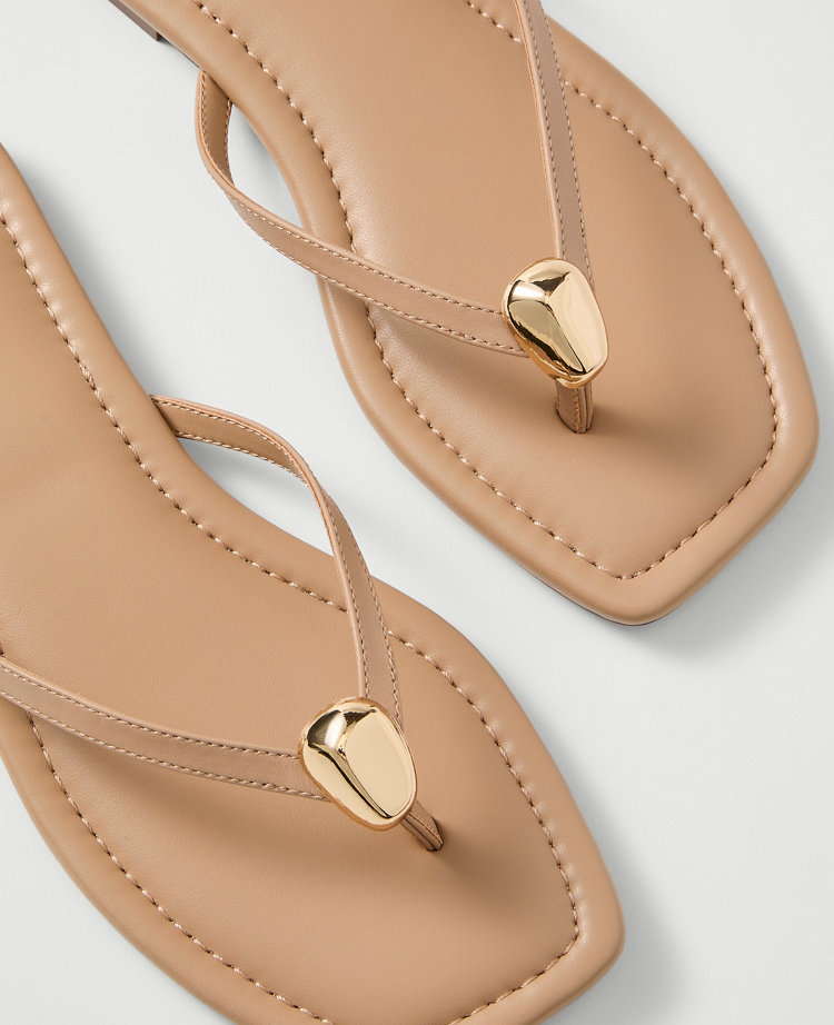 Weekend Leather Embellished Sandal