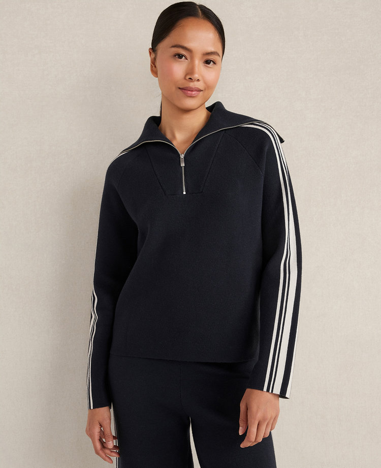 Haven Well Within Sporty Stripe Half-Zip Pullover