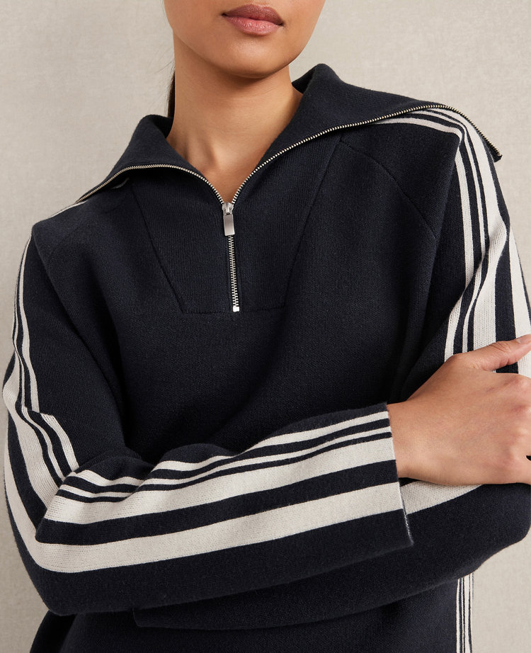 Haven Well Within Sporty Stripe Half-Zip Pullover
