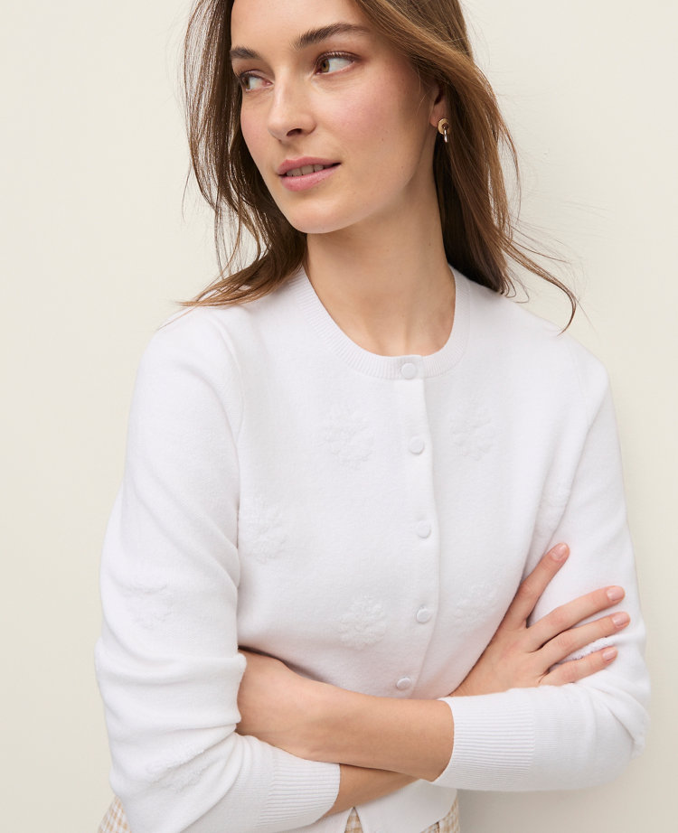 Floral Jacquard Ann Cardigan
