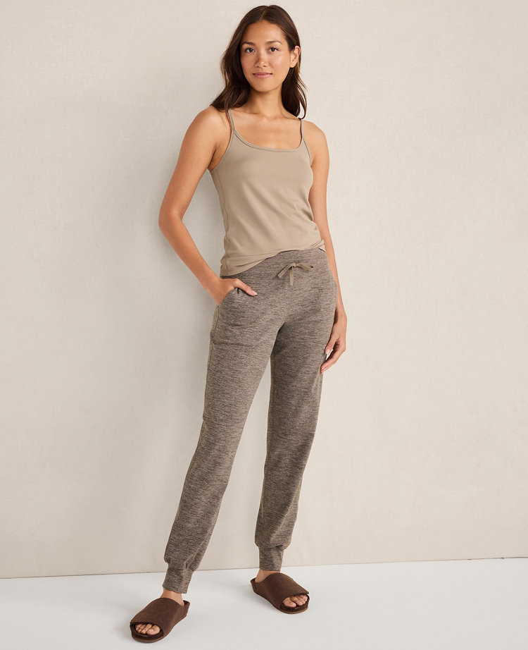 Ann Taylor Haven Well Within Balance Heather Drawstring Joggers