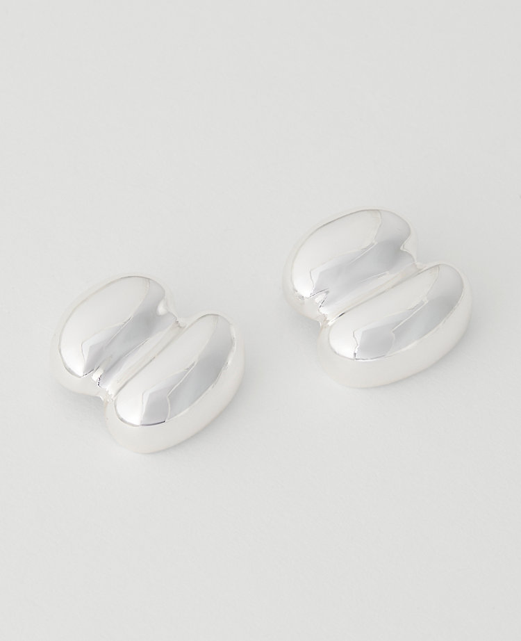 Double Metal Stud Earrings