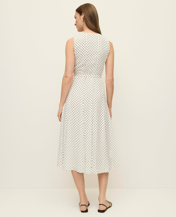 Petite Polka Dot Flare Dress