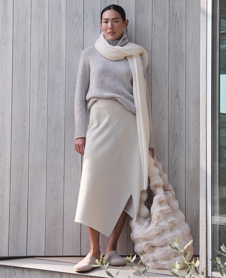 Haven Well Within Marled Cashmere Cocoon Crewneck Sweater