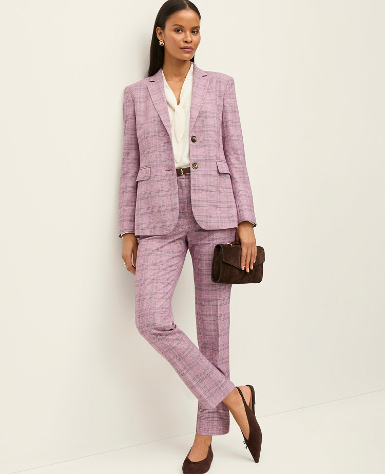 The Petite Greenwich Blazer in Plaid