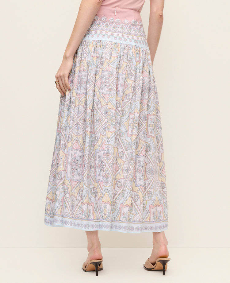 Petite Paisley Maxi Skirt