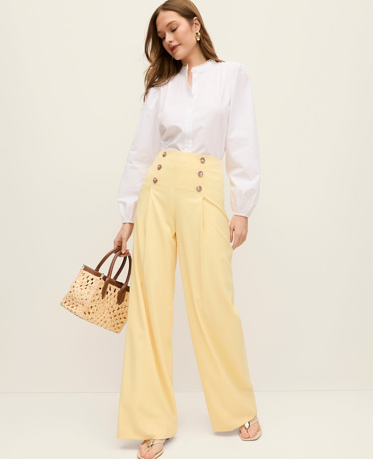 The Petite Wide-Leg Sailor Pant