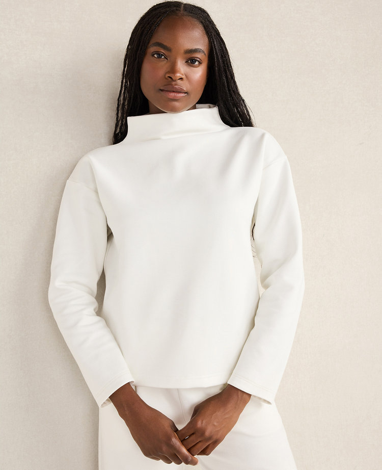 Haven Well Within Soft-Brushed Fleece Funnel Neck Pullover