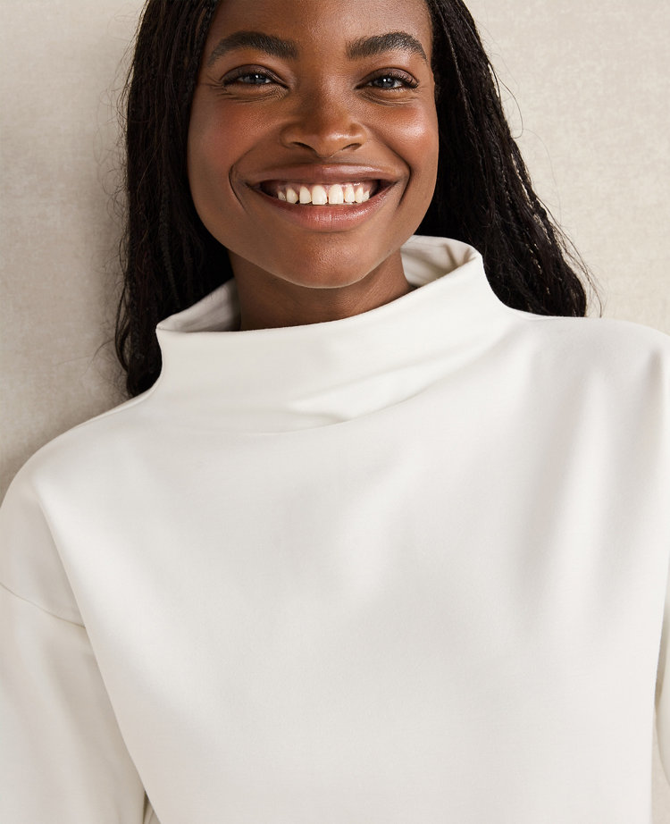 Haven Well Within Soft-Brushed Fleece Funnel Neck Pullover