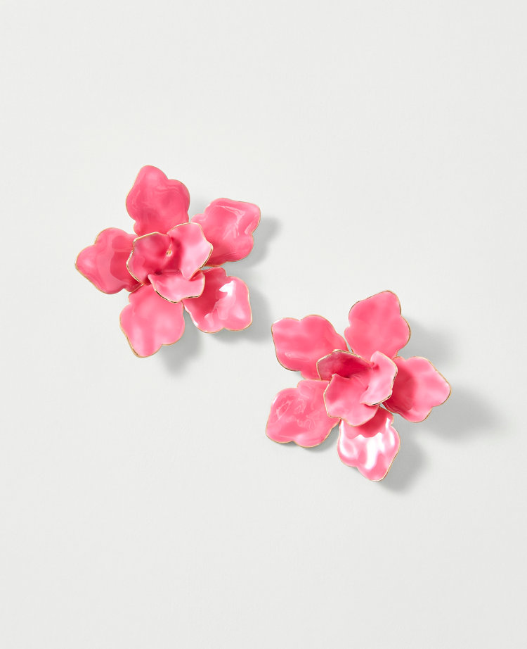 Floral Statement Stud Earrings