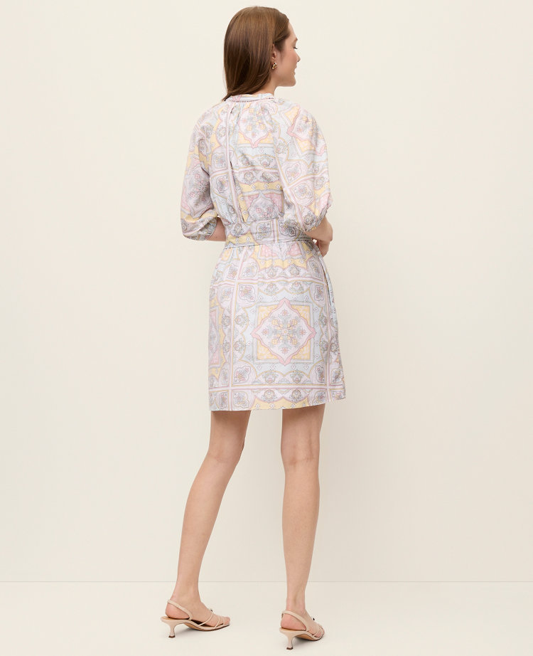Petite Paisley Flare Dress