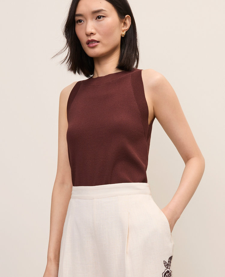 The Petite Embroidered Side Zip Short