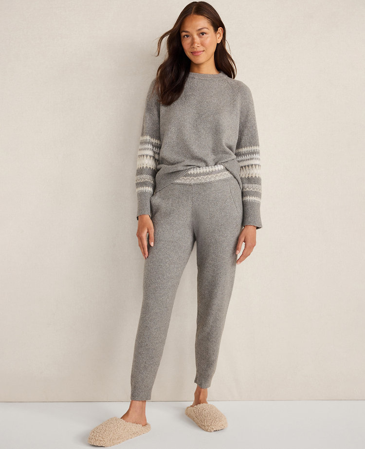 Haven Well Within Organic Cotton Blend Nostalgic Fair Isle Joggers