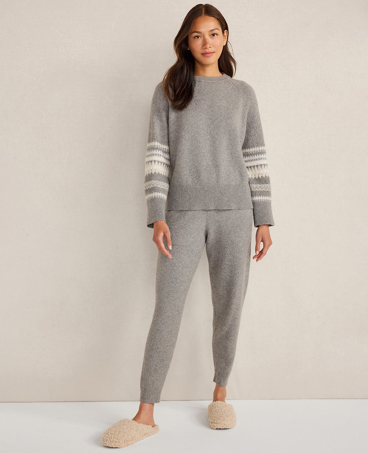 Haven Well Within Organic Cotton Blend Nostalgic Fair Isle Crewneck Sweater