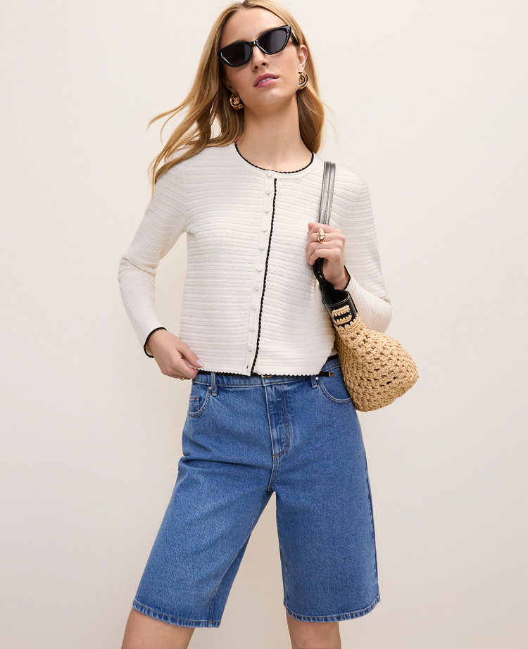 Petite Textured Stitch Cardigan