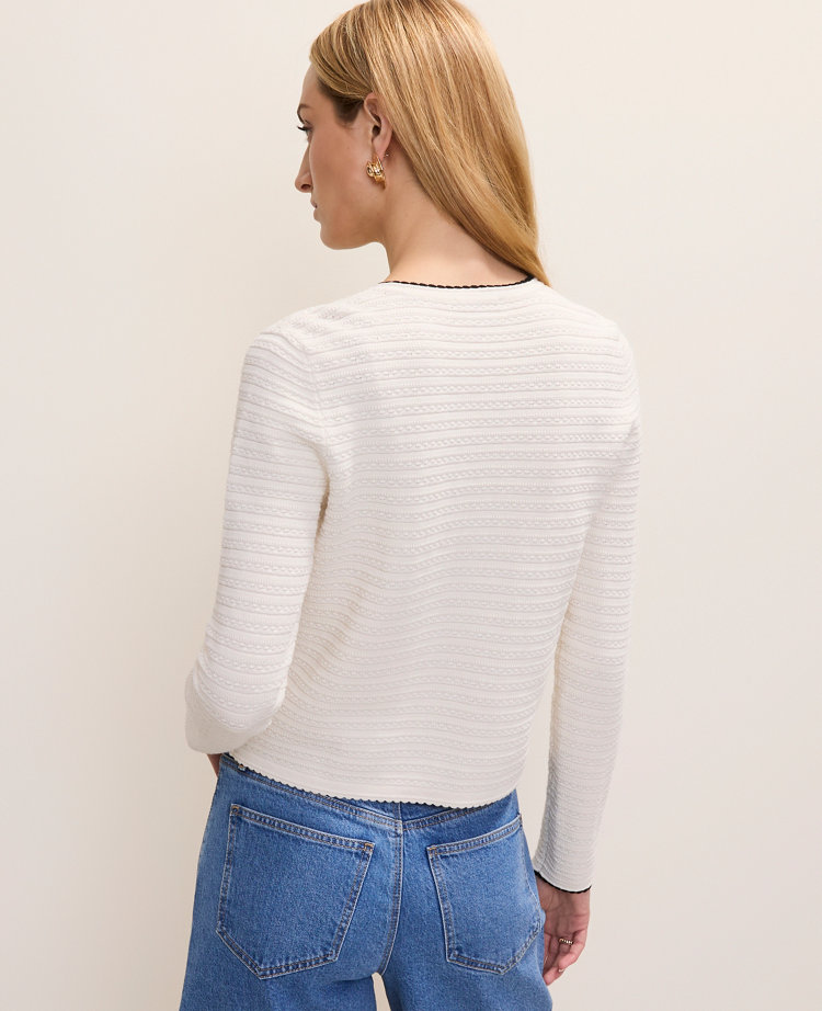 Petite Textured Stitch Cardigan