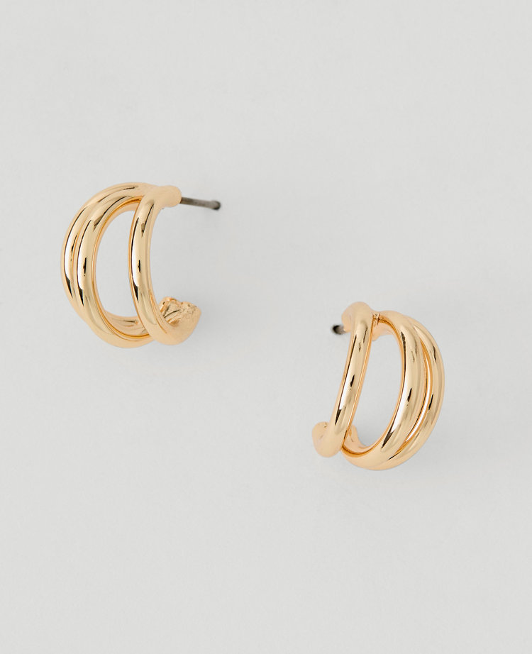 Ann Taylor Double Hoop Earrings Women's