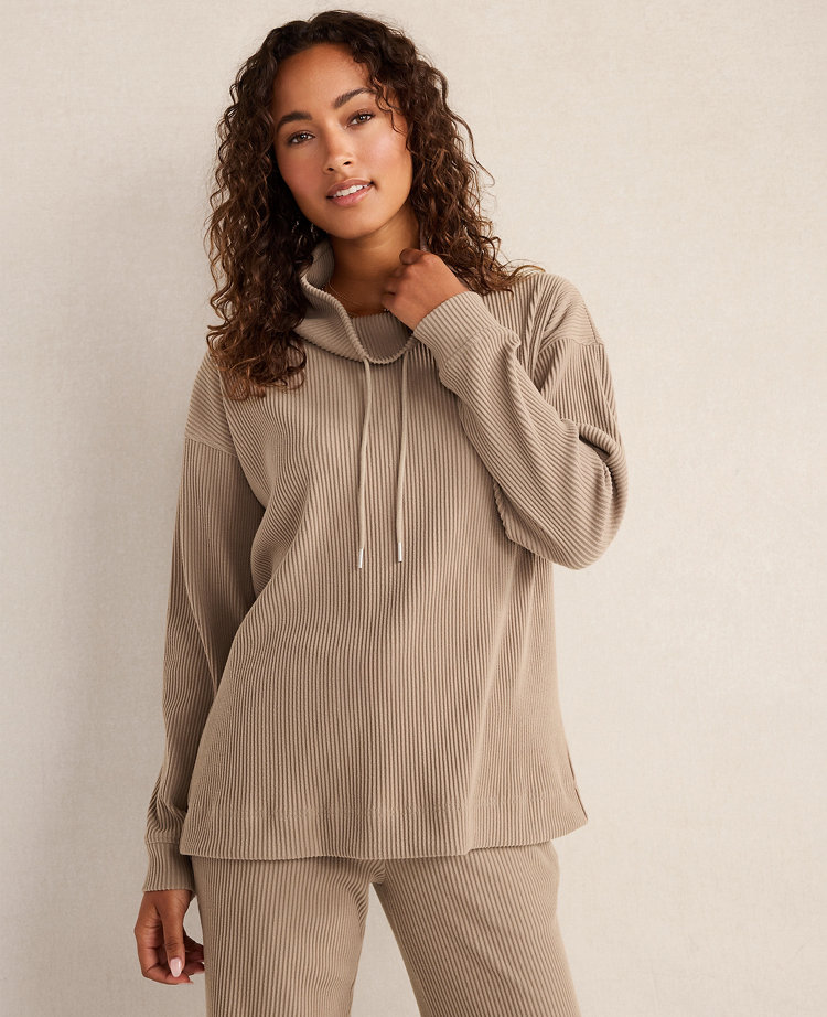 Haven Well Within Ottoman Rib Cowl Neck Top